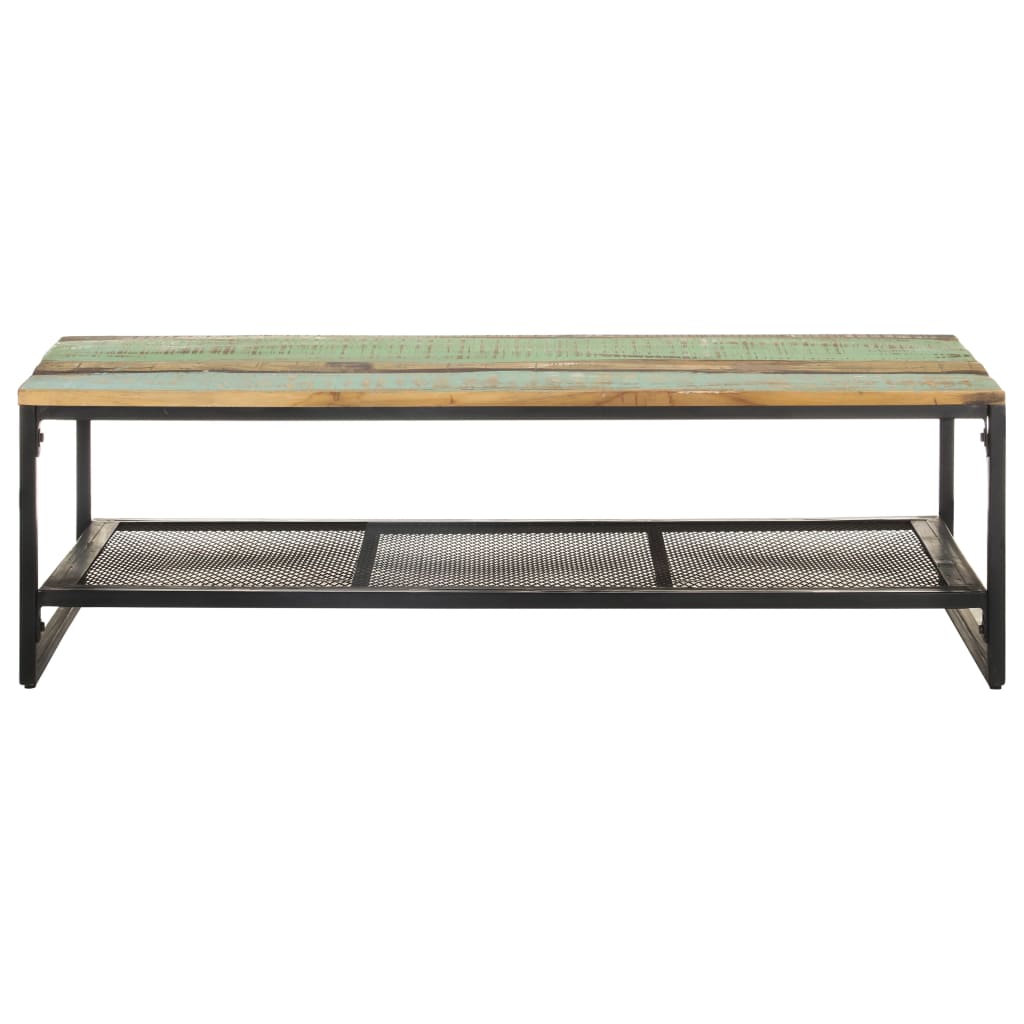 vidaXL Coffee Table 43.3"x23.6"x13.8" Solid Reclaimed Wood-0