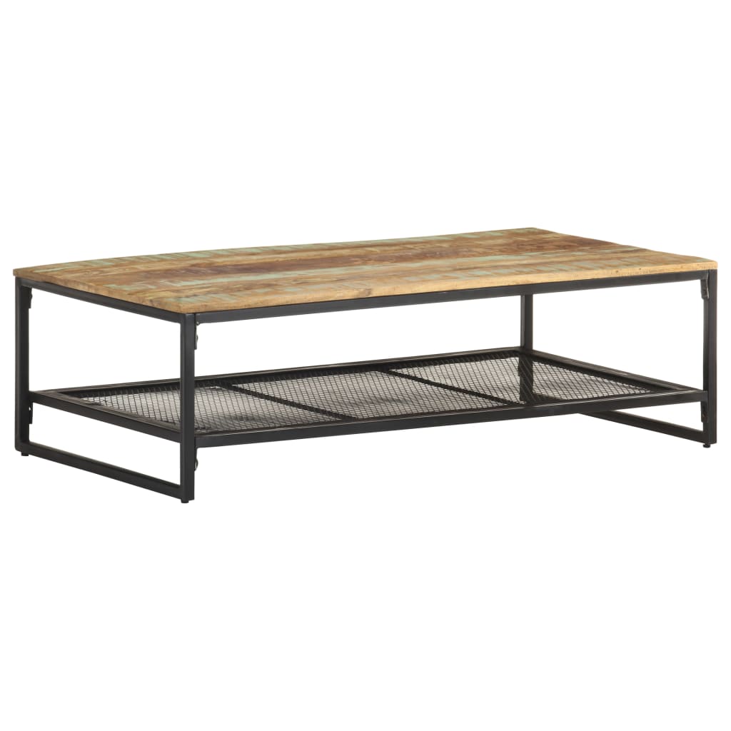 vidaXL Coffee Table 43.3"x23.6"x13.8" Solid Reclaimed Wood-7