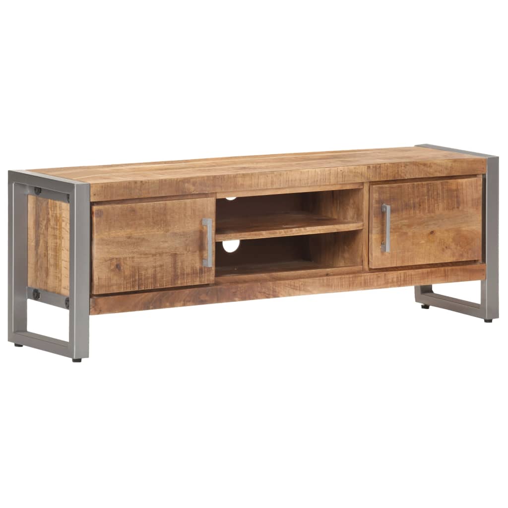 vidaXL TV Stand 47.2"x11.8"x15.7" Rough Mango Wood-1