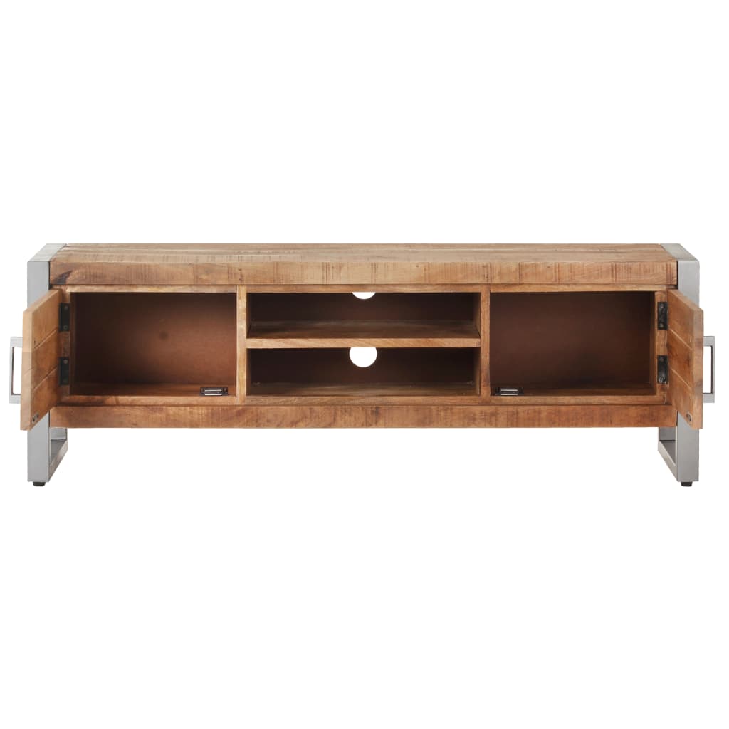 vidaXL TV Stand 47.2"x11.8"x15.7" Rough Mango Wood-6