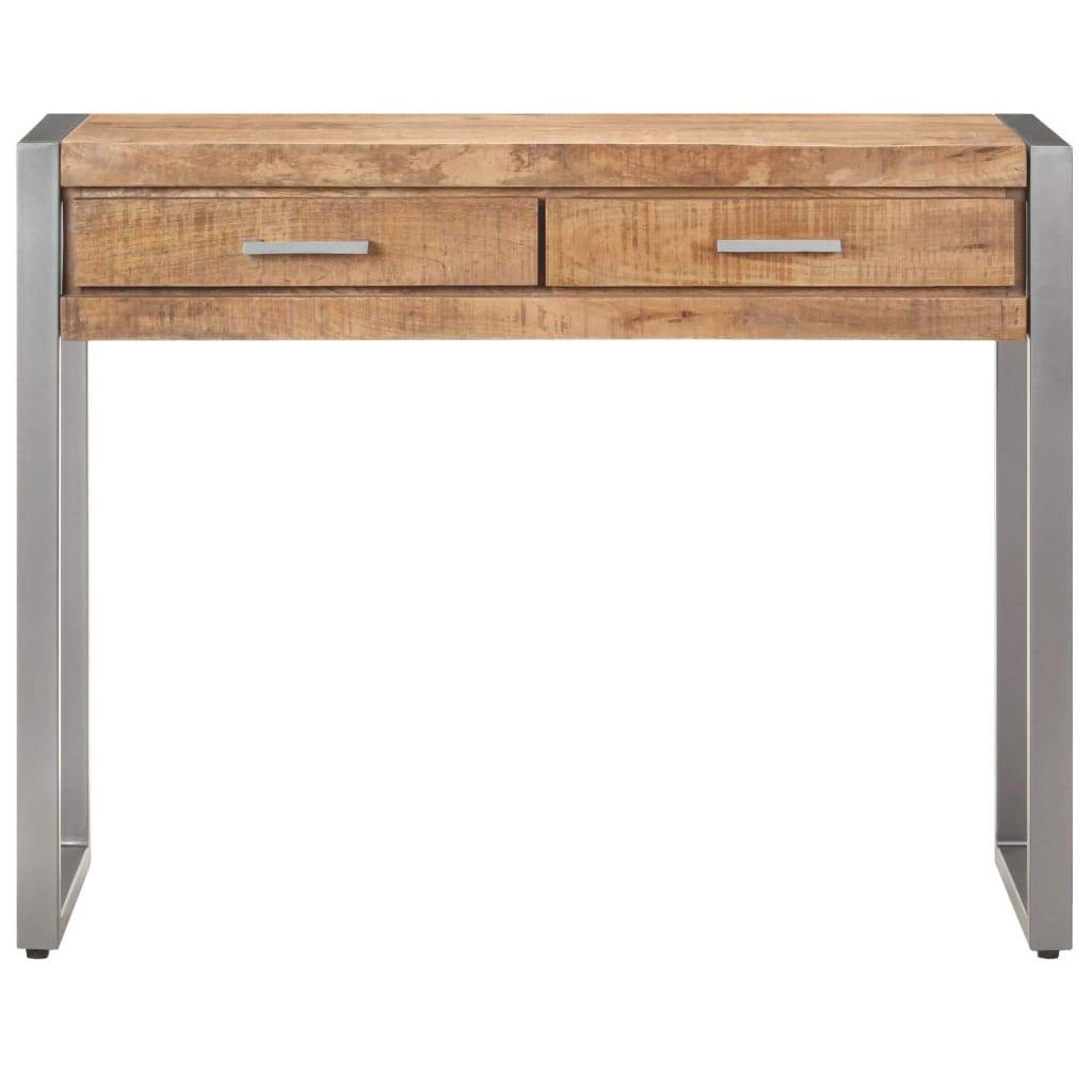 Console Table 37.4"x13.8"x29.5" Solid Mango Wood