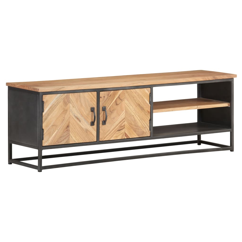 vidaXL TV Stand 47.2"x11.8"x15.7" Solid Wood Acacia-0