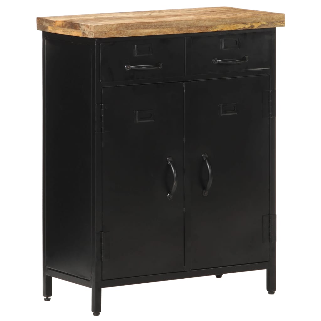 vidaXL Sideboard 23.6"x11.8"x29.9" Rough Mango Wood-0