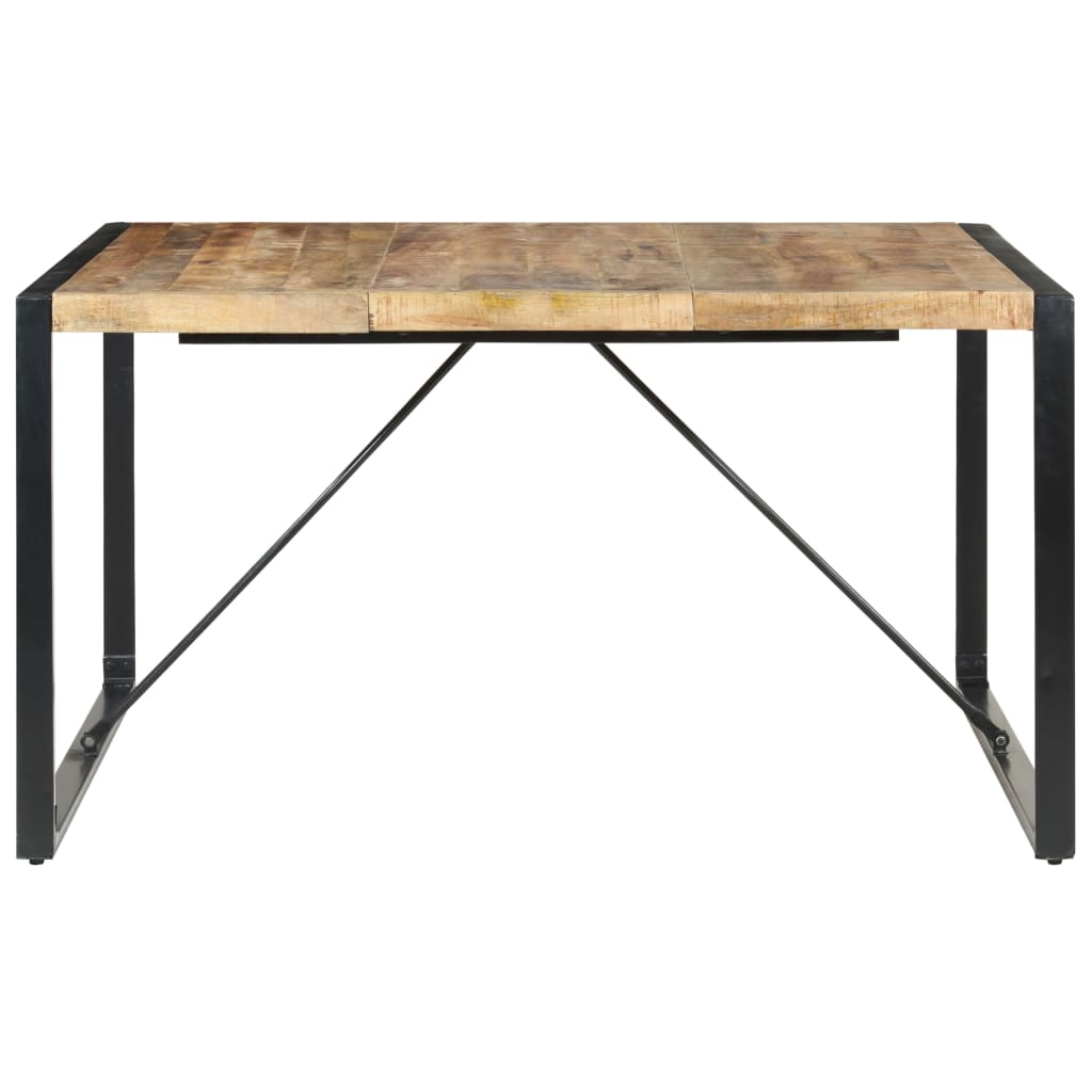 vidaXL Dining Table 55.1"x55.1"x29.5" Rough Mango Wood-1