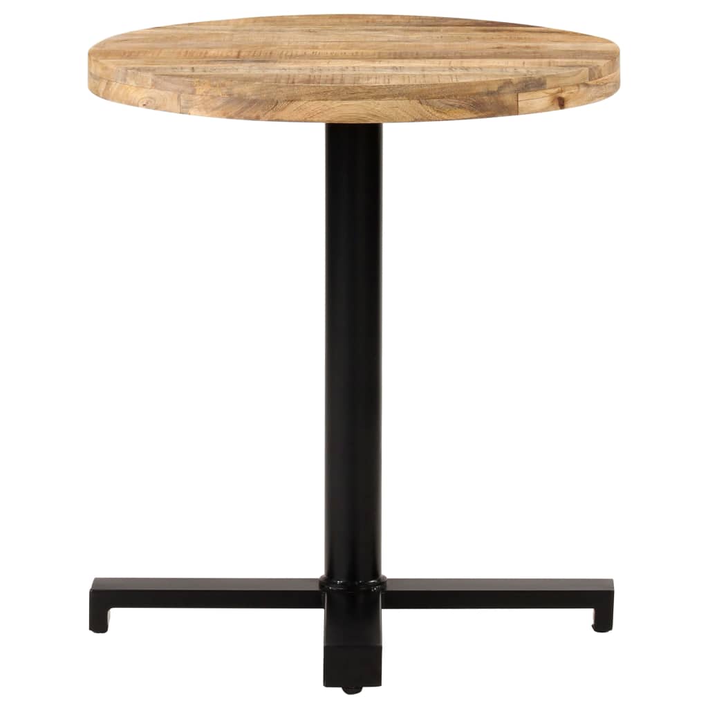vidaXL Bistro Table Round Ø27.6"x29.5" Rough Mango Wood-1