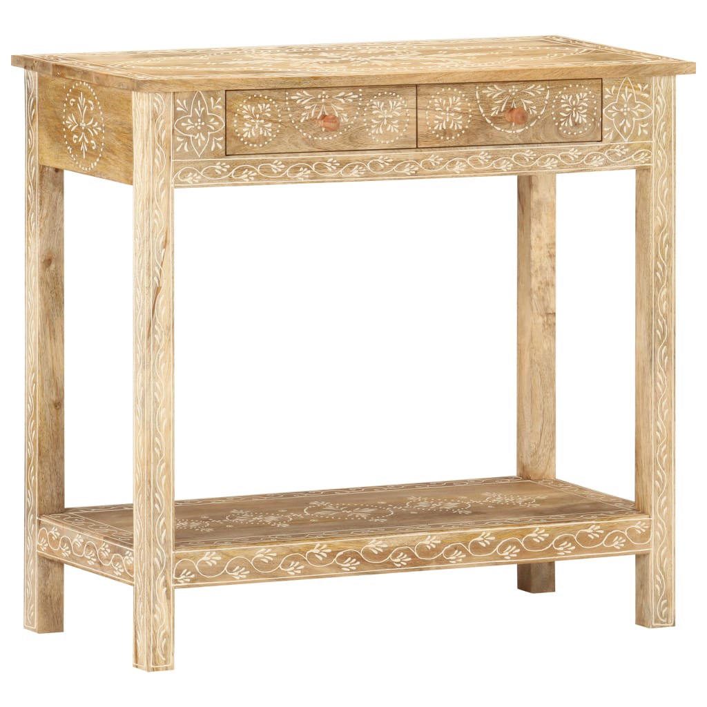 vidaXL Console Table 31.5"x13.8"x29.1" Solid Mango Wood-1