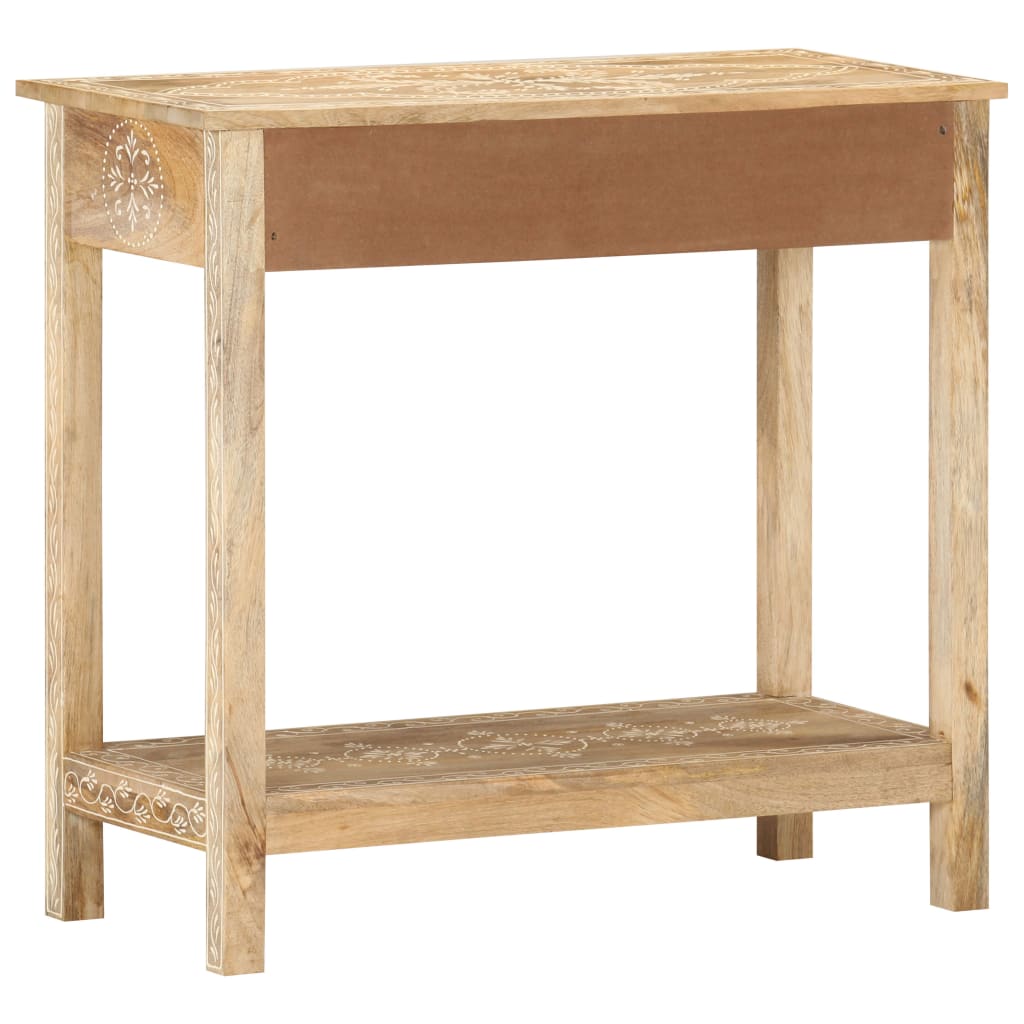 vidaXL Console Table 31.5"x13.8"x29.1" Solid Mango Wood-5