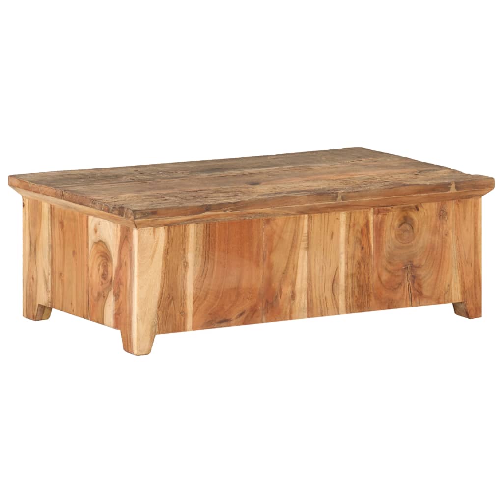 Coffee Table 35.4"x19.7"x12.2" Solid Reclaimed Wood