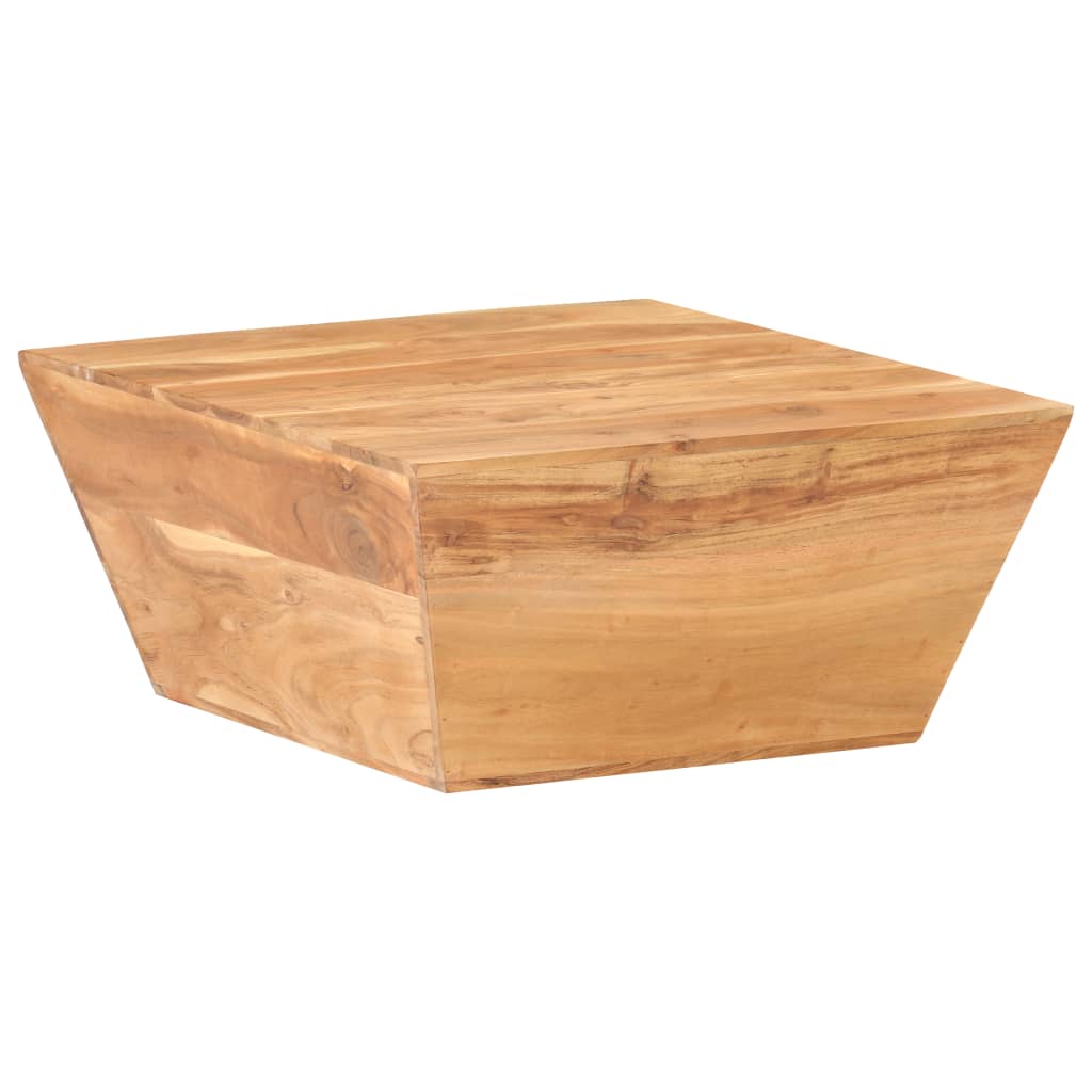 vidaXL Coffee Table V-shape 26"x26"x11.8" Solid Acacia Wood-6