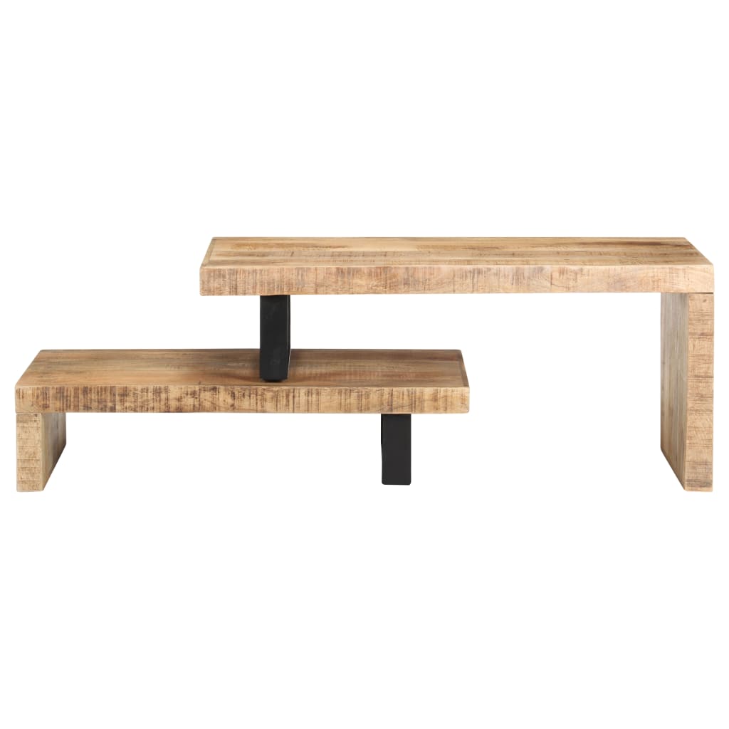 vidaXL 2 Piece Coffee Table Set Solid Mango Wood-2