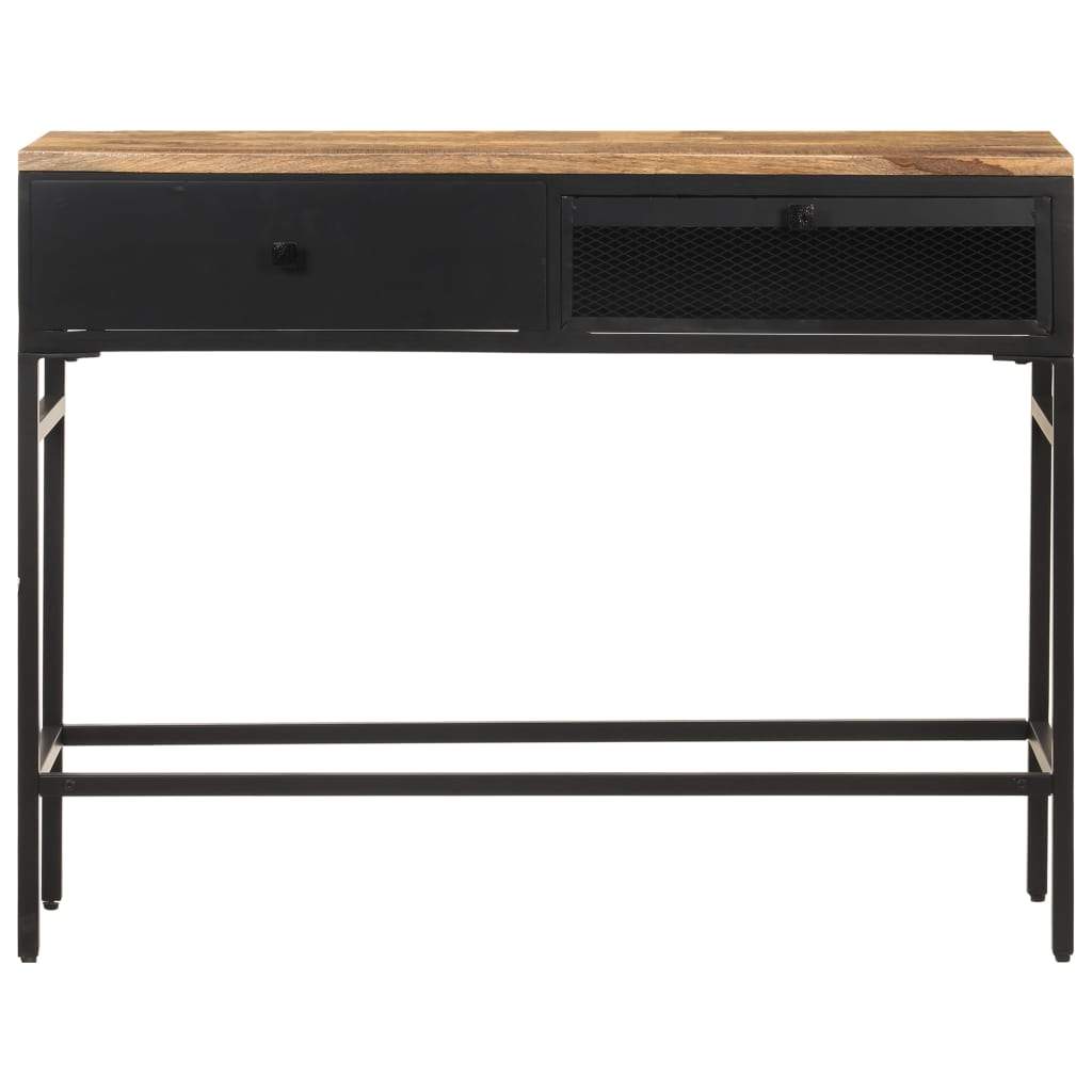 Sideboard 39.4"x13.8"x30.3" Solid Rough Mango Wood