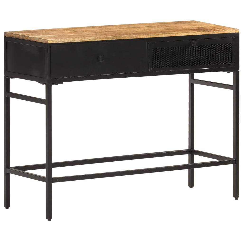 Sideboard 39.4"x13.8"x30.3" Solid Rough Mango Wood