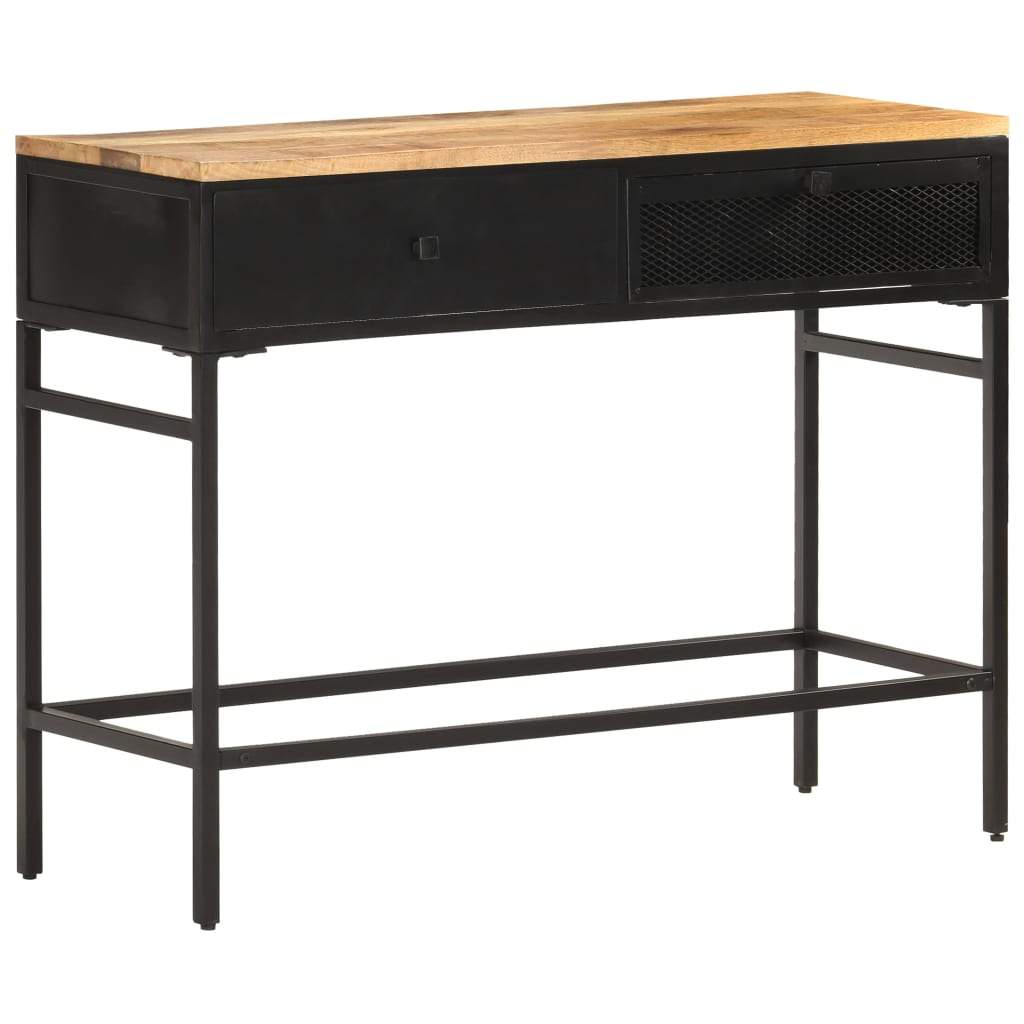 Sideboard 39.4"x13.8"x30.3" Solid Rough Mango Wood