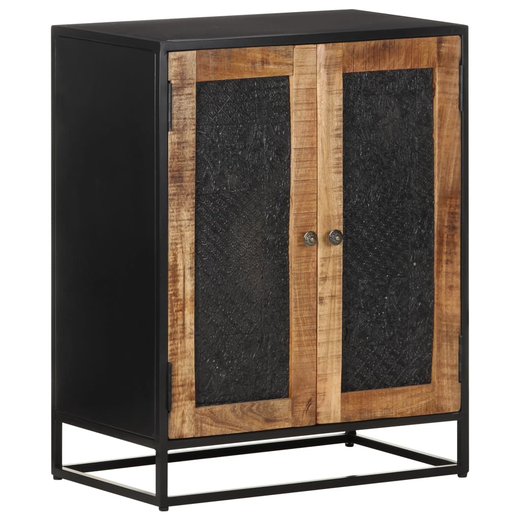 vidaXL Sideboard Buffet Console Cabinet with Doors Kitchen Rough Mango Wood-0