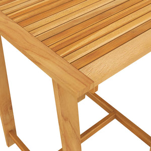 vidaXL Bar Table Outdoor Pub Table for Balcony Porch Garden Solid Wood Acacia-9