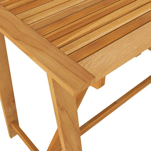 vidaXL Bar Table Outdoor Pub Table for Balcony Porch Garden Solid Wood Acacia-4