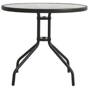 vidaXL Bistro Table Anthracite Ø31.5"x28" Steel-1
