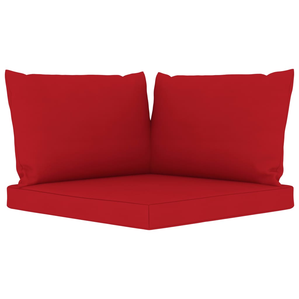 vidaXL Pallet Cushions 3 pcs Red Oxford Fabric-0