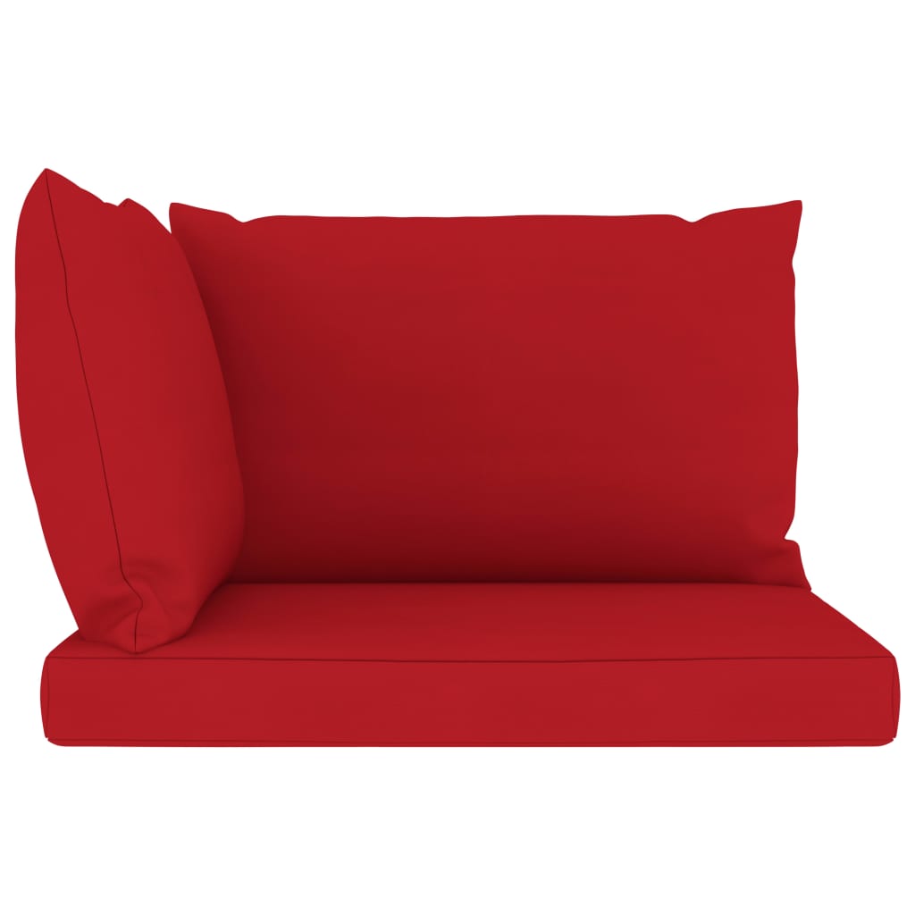 vidaXL Pallet Cushions 3 pcs Red Oxford Fabric-1