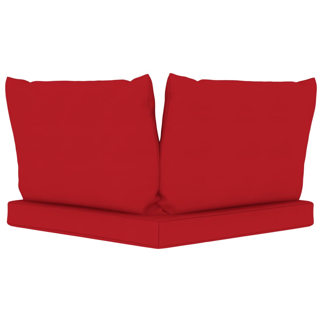 vidaXL Pallet Cushions 3 pcs Red Oxford Fabric-3