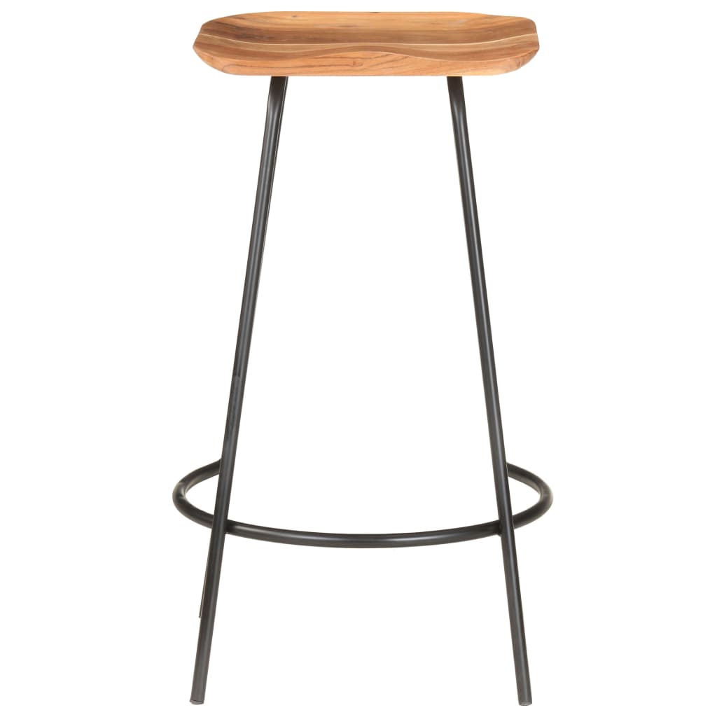 vidaXL Bar Stool Bar Seat Counter Height Stool for Pub Kitchen Solid Wood-5