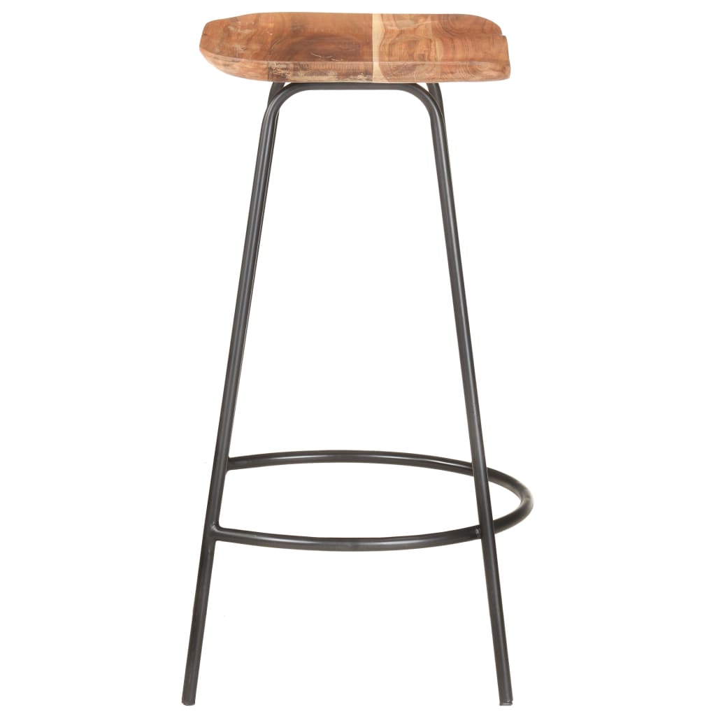 vidaXL Bar Stool Bar Seat Counter Height Stool for Pub Kitchen Solid Wood-10