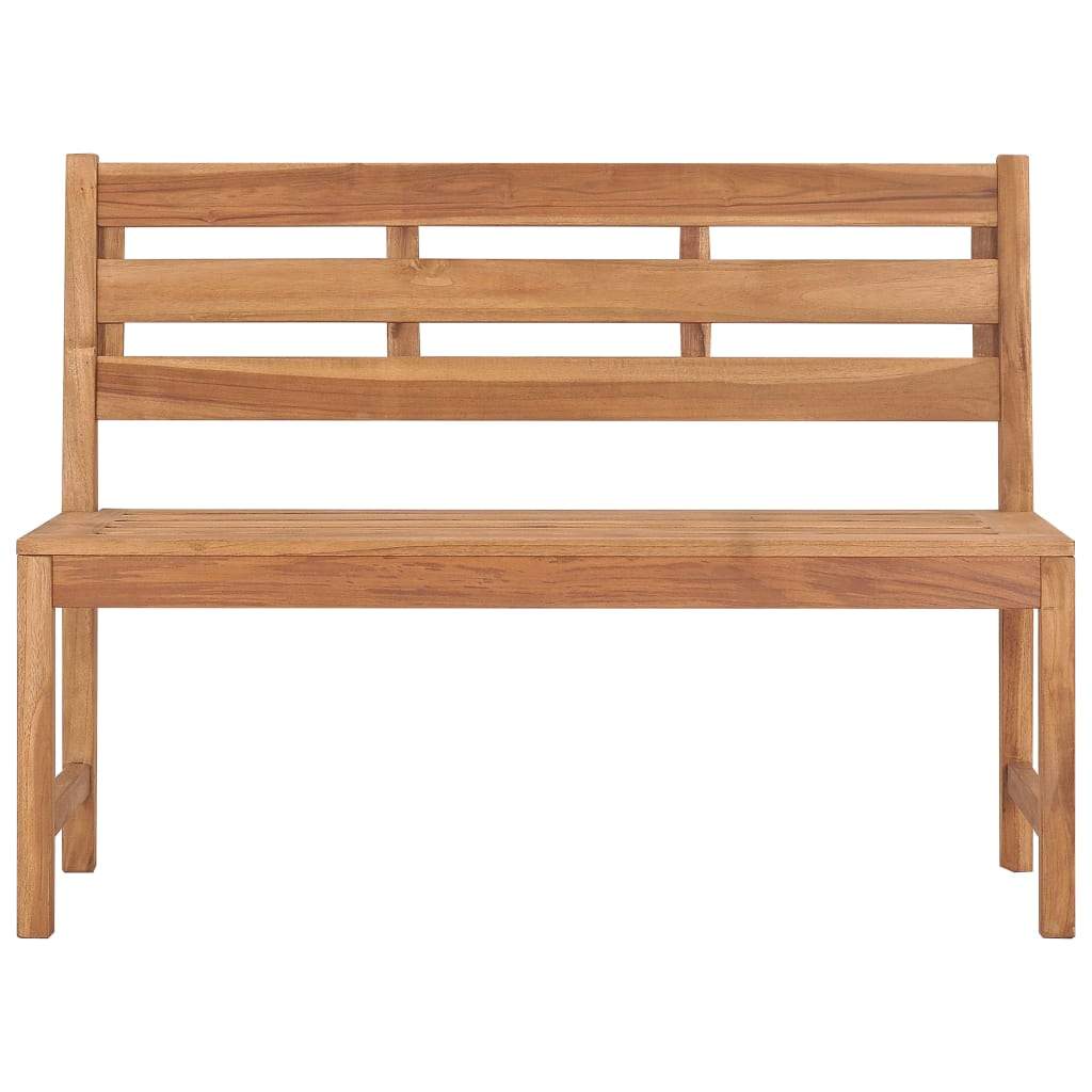 Solid Teak Wood Patio Bench Garden Outdoor Wooden Chair Multi Sizes