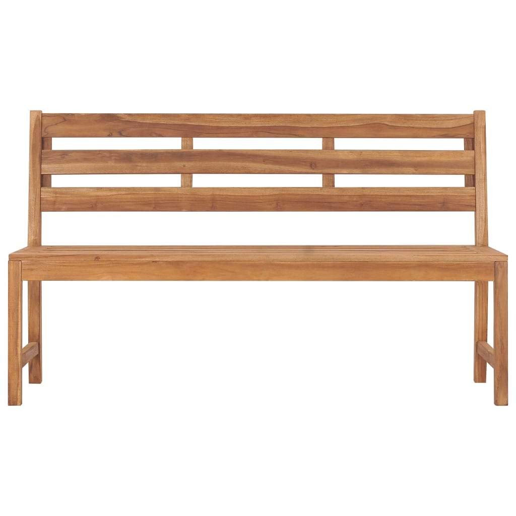 Solid Teak Wood Patio Bench Garden Outdoor Wooden Chair Multi Sizes