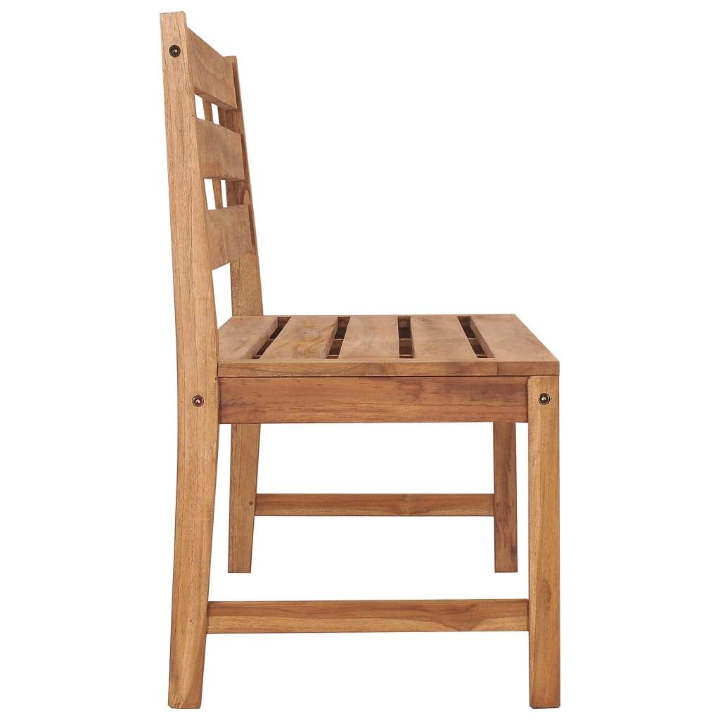 Solid Teak Wood Patio Bench Garden Outdoor Wooden Chair Multi Sizes