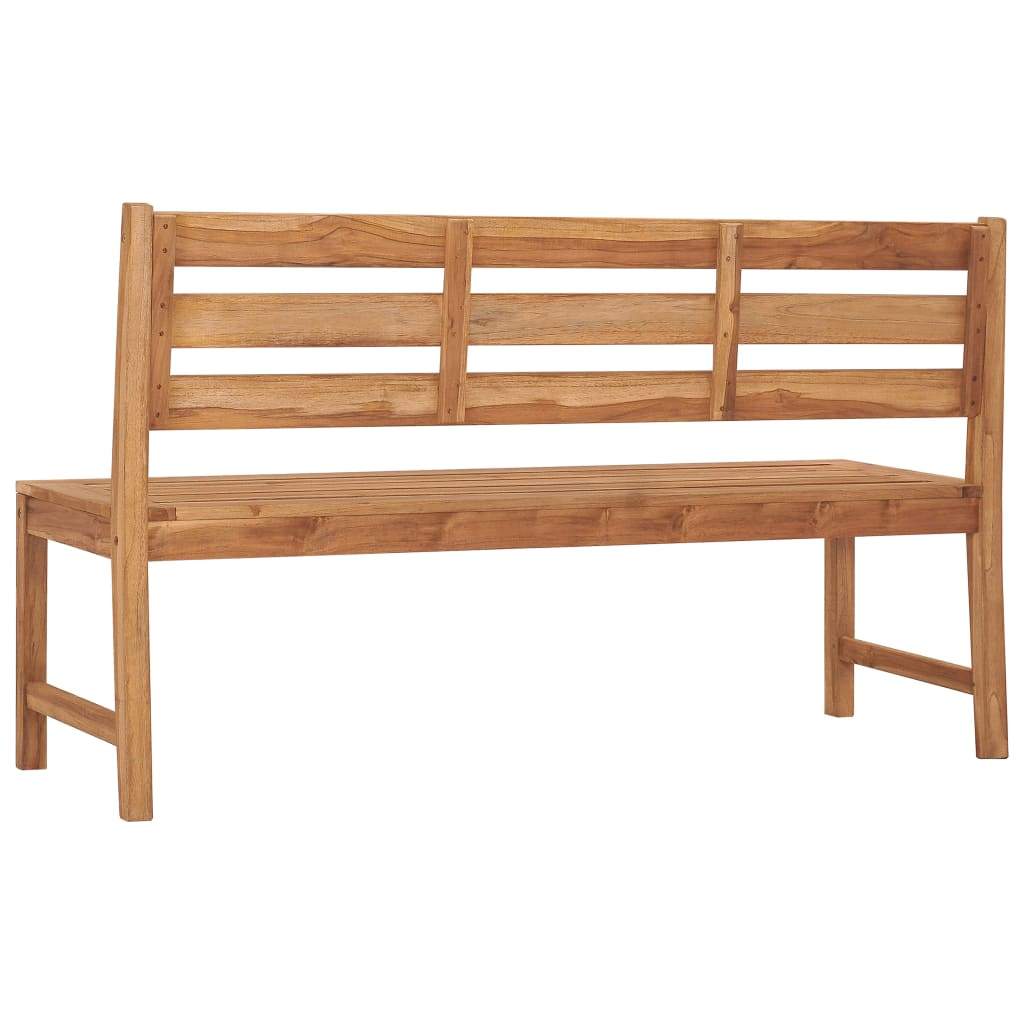 Solid Teak Wood Patio Bench Garden Outdoor Wooden Chair Multi Sizes