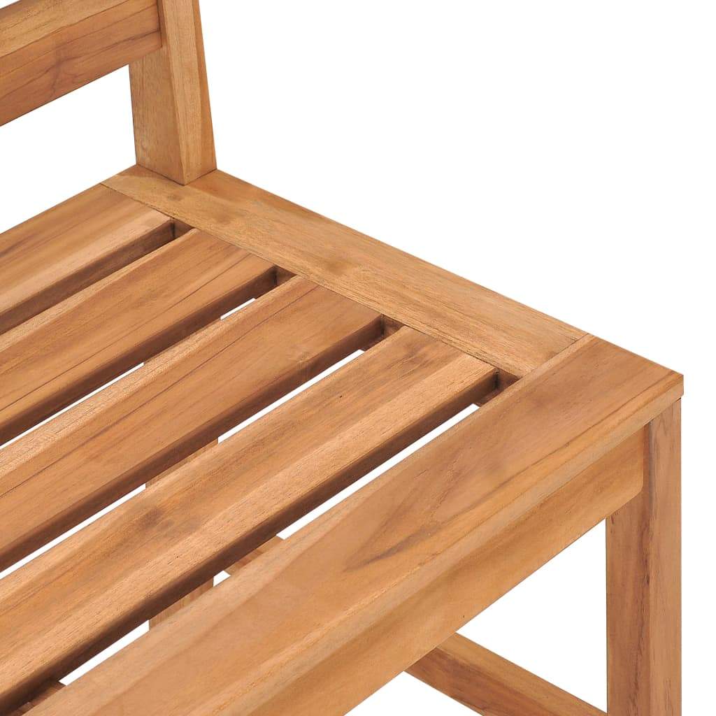 Solid Teak Wood Patio Bench Garden Outdoor Wooden Chair Multi Sizes