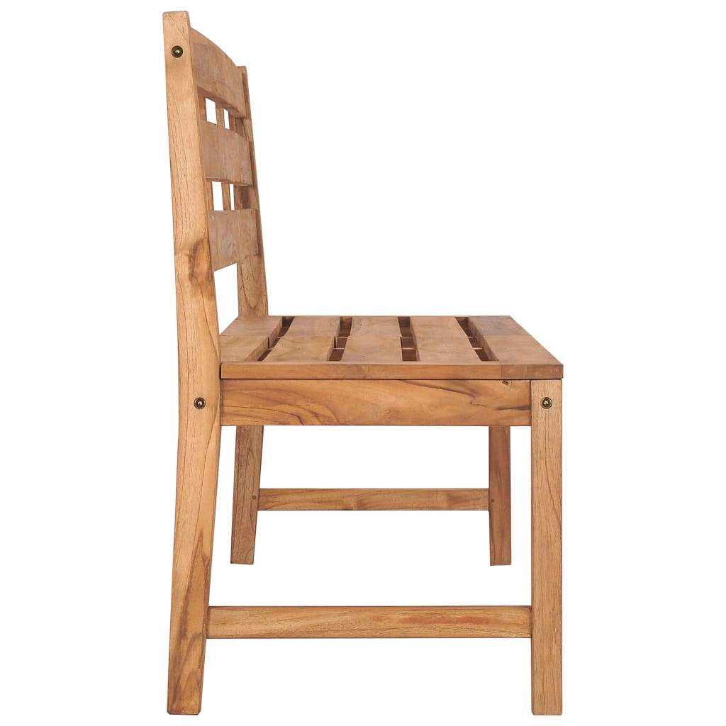 Solid Teak Wood Patio Bench Garden Outdoor Wooden Chair Multi Sizes