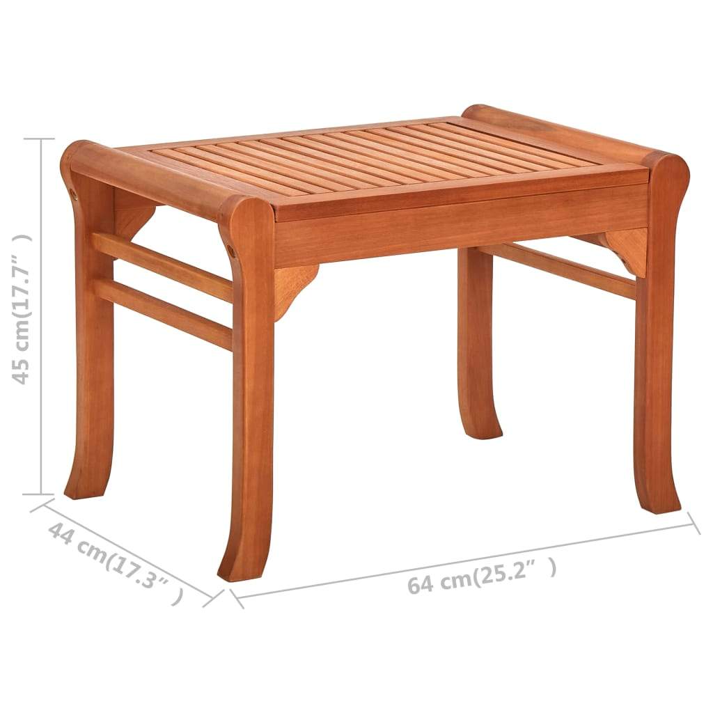 Solid Eucalyptus Wood Garden Bench Outdoor Patio Lounge Multi Sizes