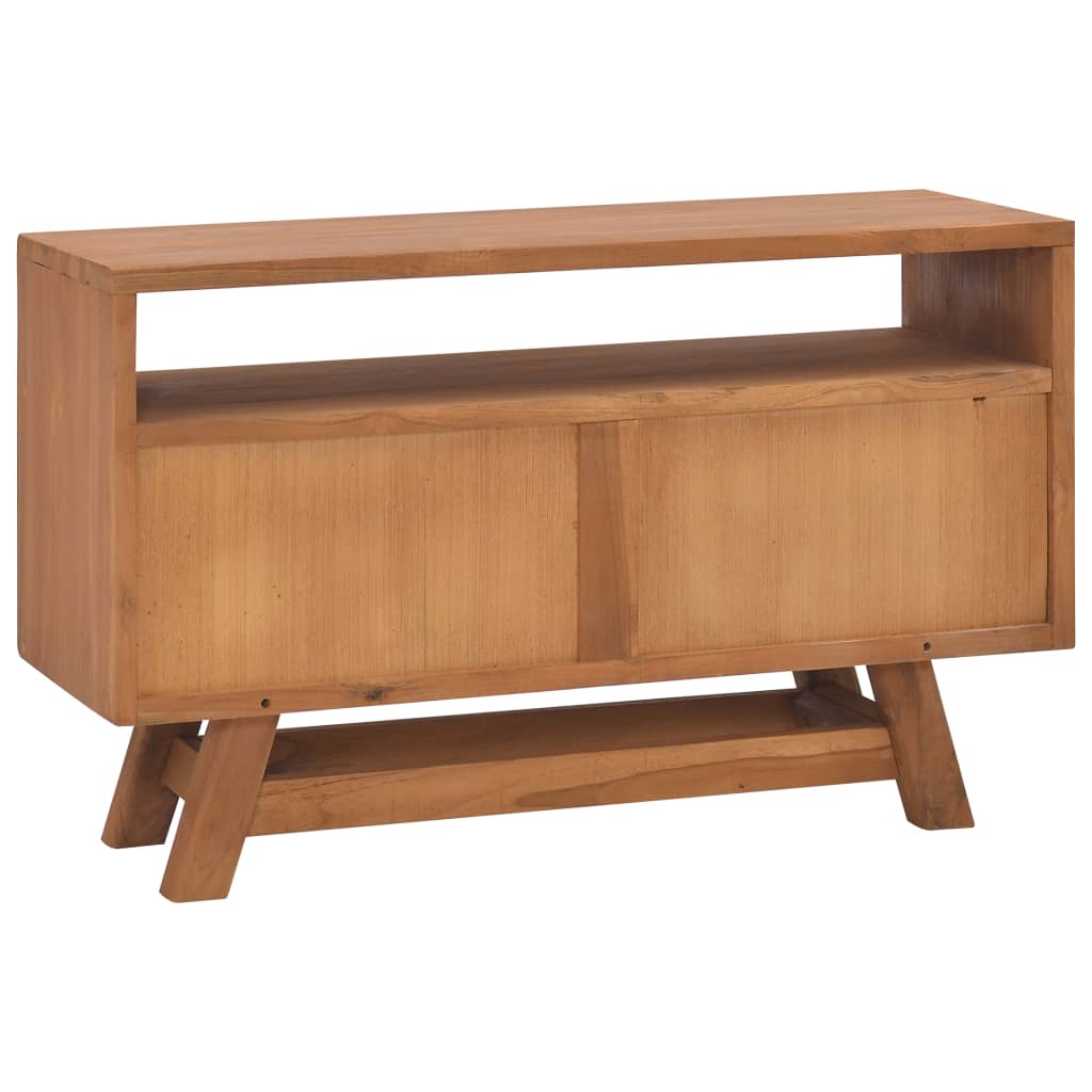 vidaXL TV Stand TV Unit Sideboard Home TV Console Media Unit Solid Teak Wood-11