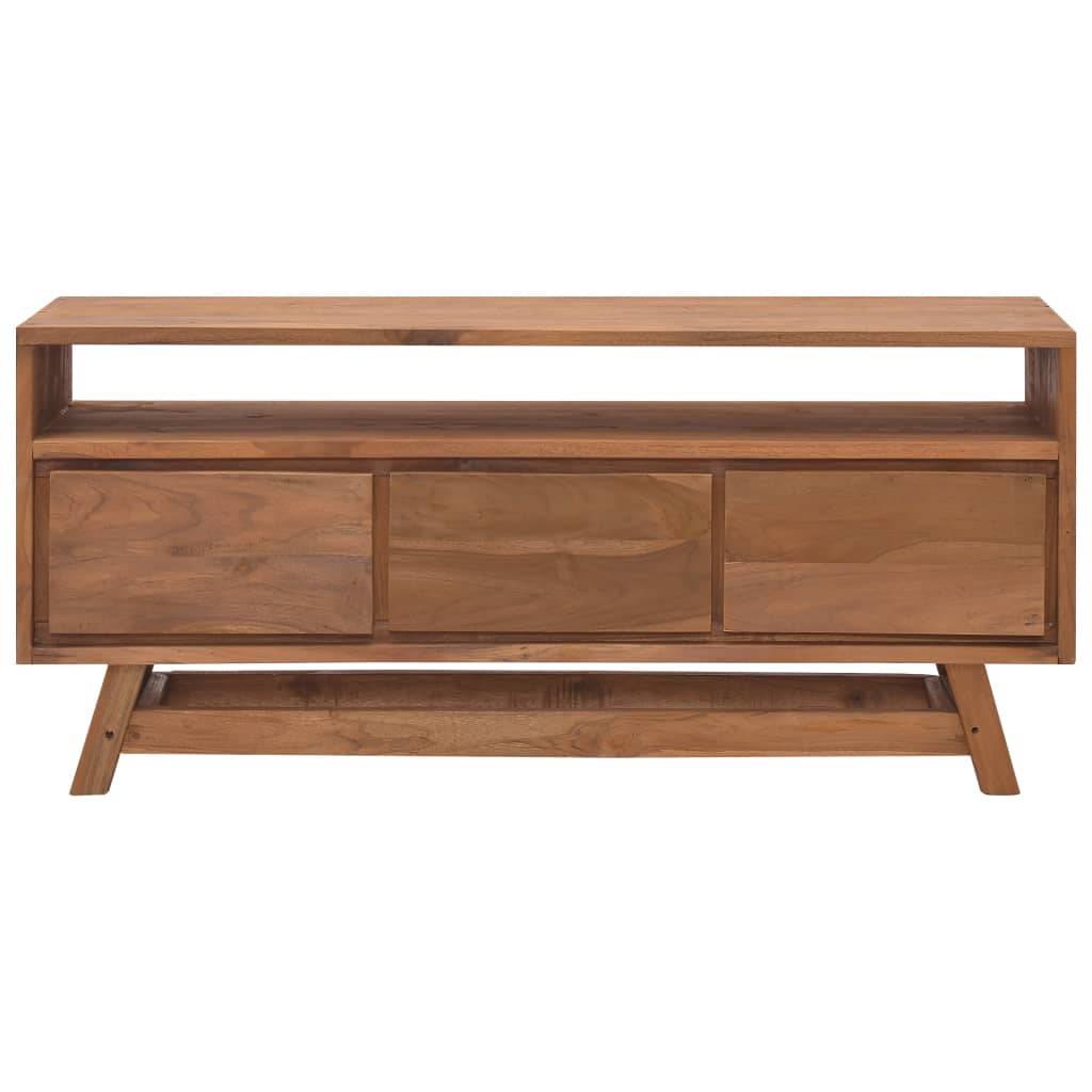 vidaXL TV Stand TV Unit Sideboard Home TV Console Media Unit Solid Teak Wood-10