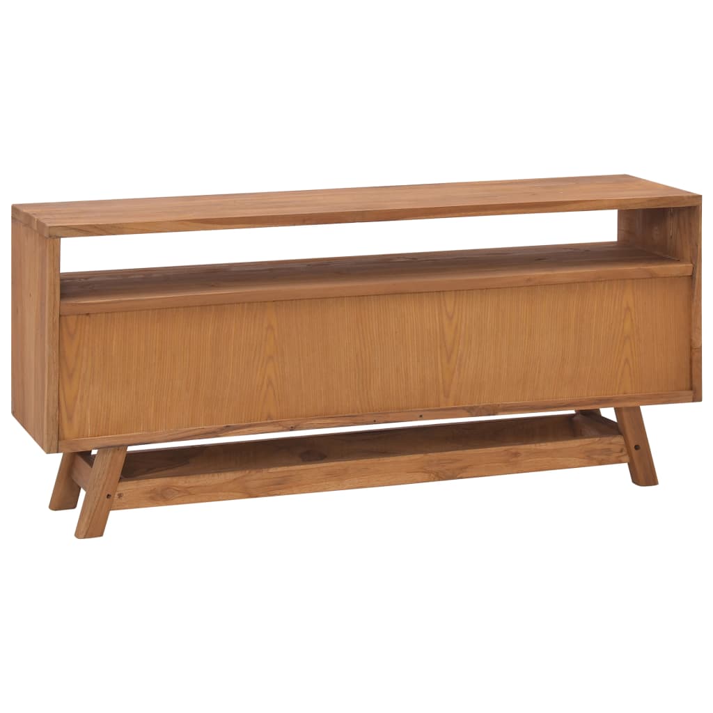 vidaXL TV Stand TV Unit Sideboard Home TV Console Media Unit Solid Teak Wood-3