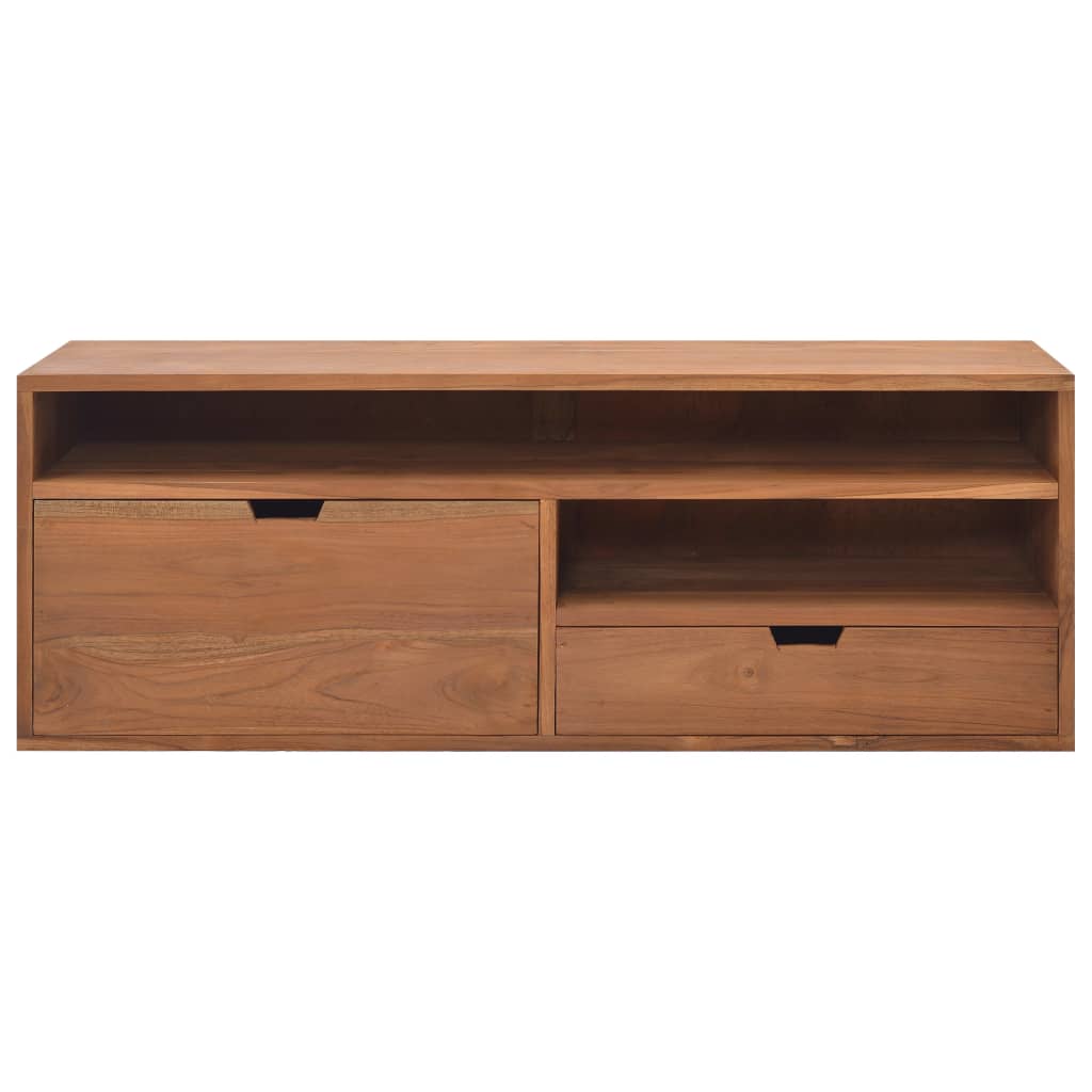 TV Cabinet 43.3"x11.8"x15.7" Solid Teak Wood