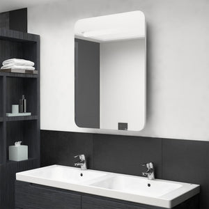 vidaXL Bathroom Cabinet Mirrored Bathroom Vanity Wall Mounted Medicine Cabinet-6