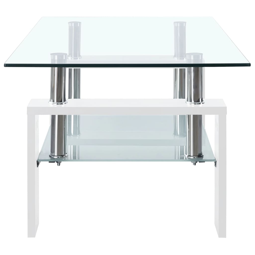 vidaXL Coffee Table End Table Sofa Table Living Room Furniture Tempered Glass-8