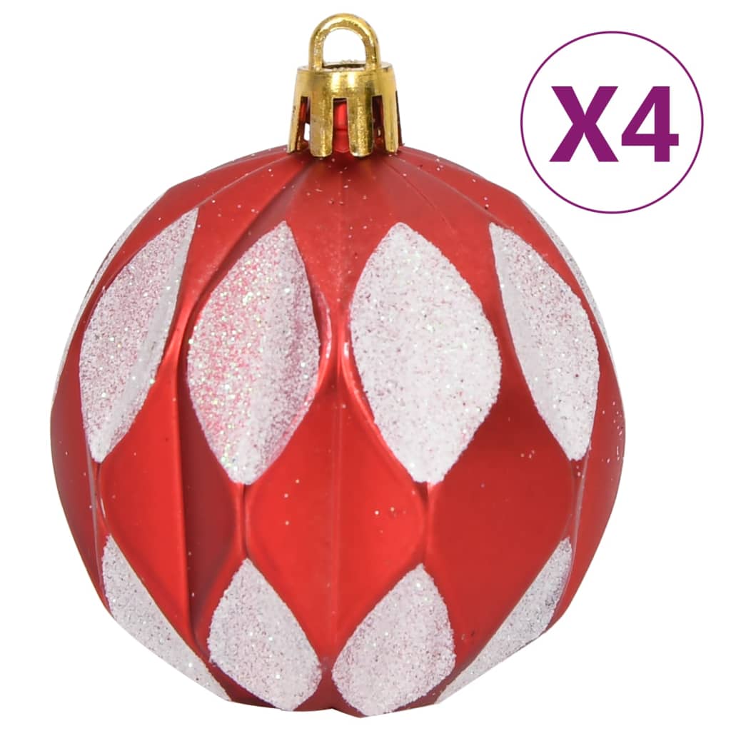 vidaXL Christmas Bauble Set Christmas Ball Ornament Decorative Bauble 65 Piece-3