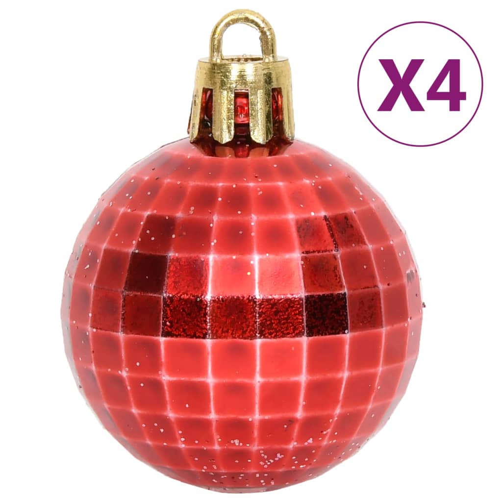 vidaXL Christmas Bauble Set Christmas Ball Ornament Decorative Bauble 65 Piece-8