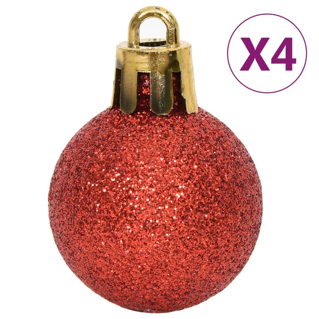 vidaXL Christmas Bauble Set Christmas Ball Ornament Decorative Bauble 65 Piece-6