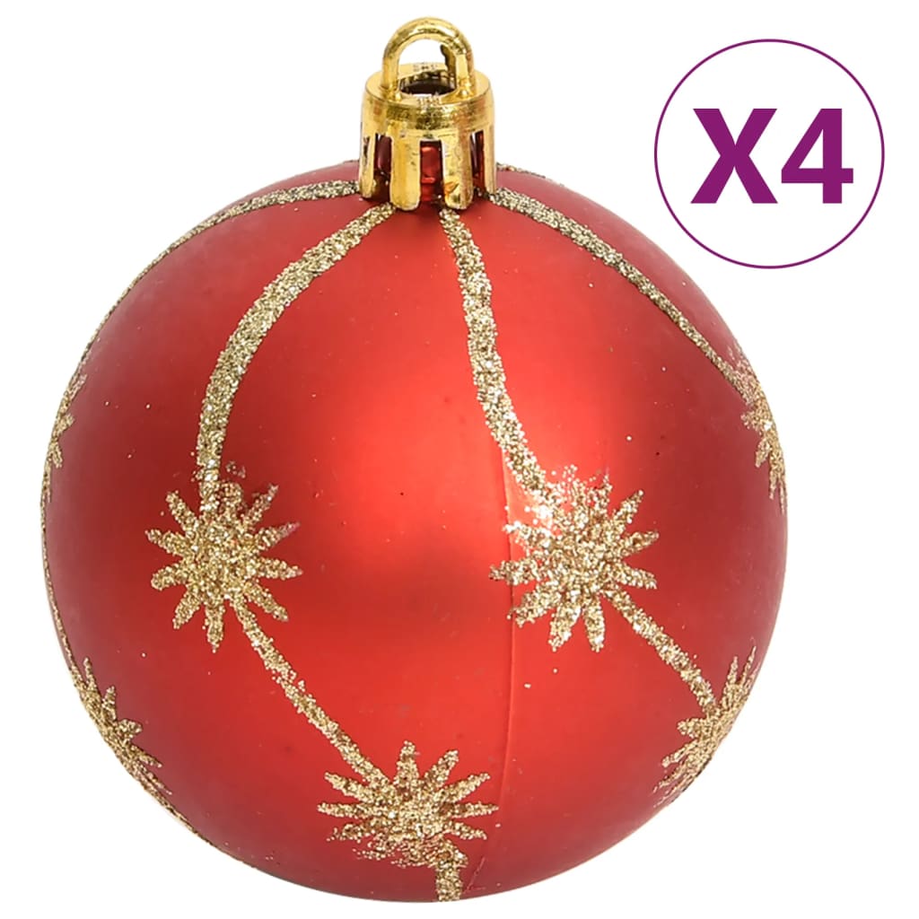 vidaXL Christmas Bauble Set Christmas Ball Ornament Decor Bauble 108 Piece-9