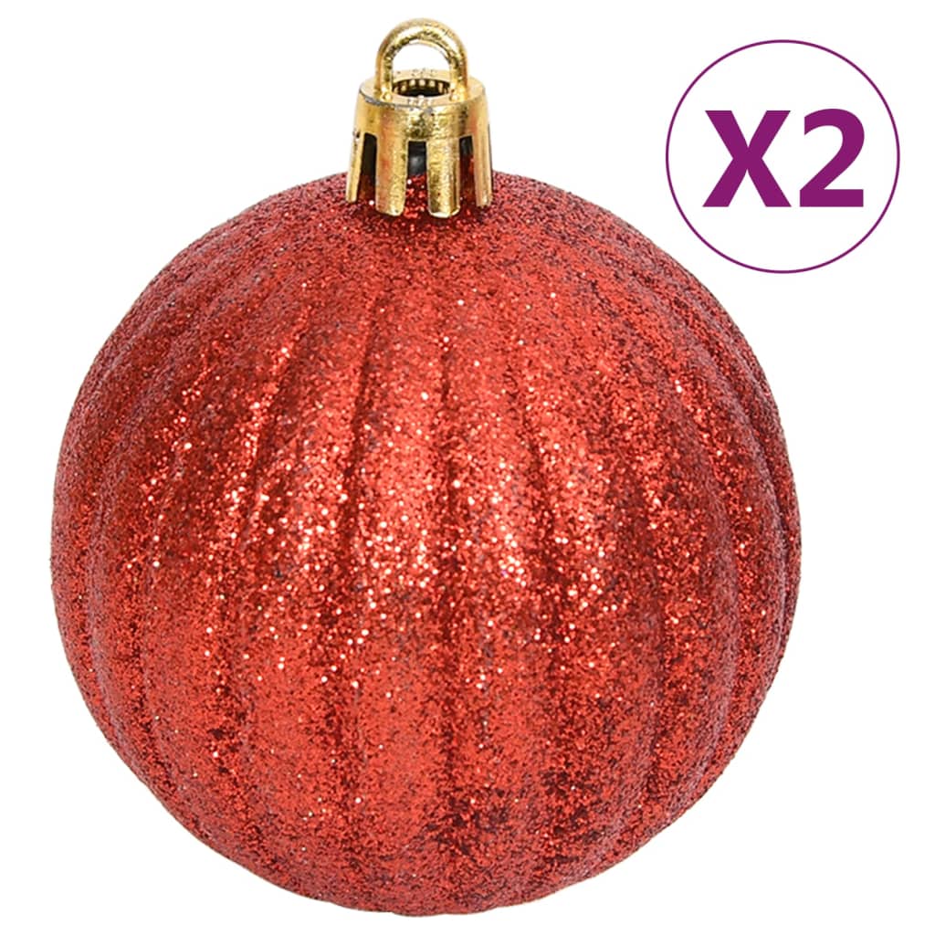 vidaXL Christmas Bauble Set Christmas Ball Ornament Decor Bauble 108 Piece-6