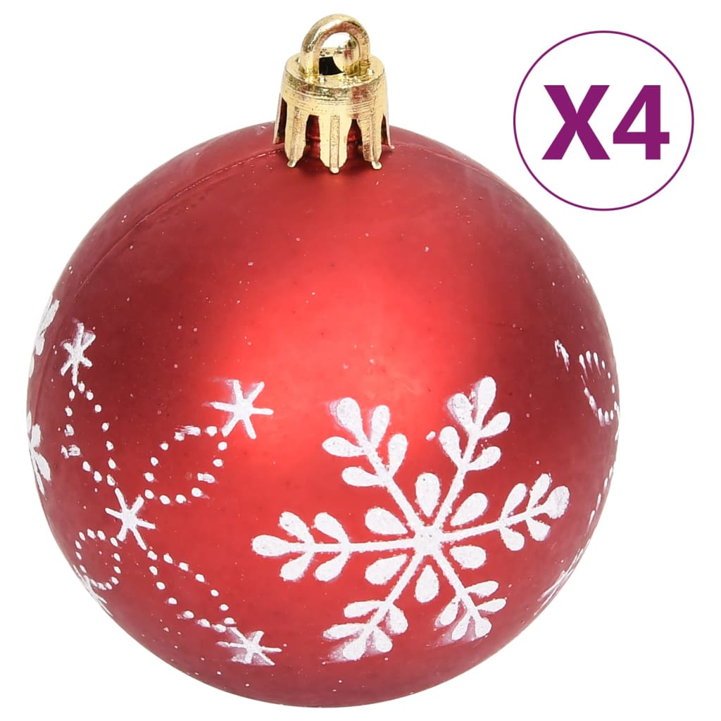 vidaXL Christmas Bauble Set Christmas Ball Ornament Decor Bauble 108 Piece-2