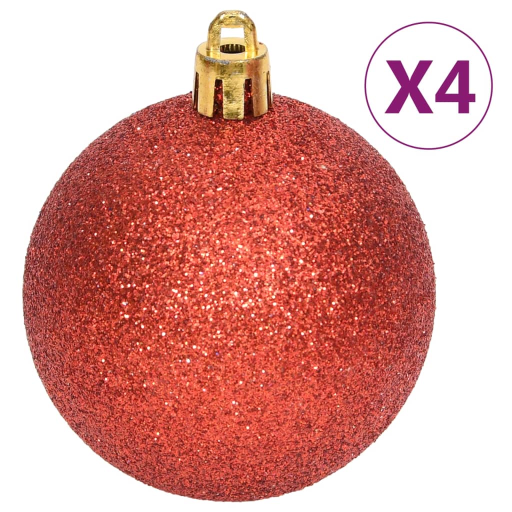 vidaXL Christmas Bauble Set Christmas Ball Ornament Decor Bauble 108 Piece-4