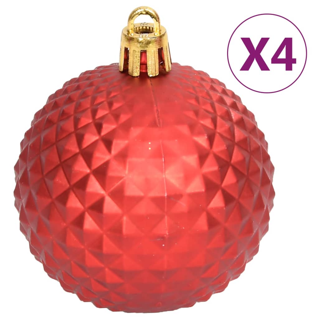 vidaXL Christmas Bauble Set Christmas Ball Ornament Decor Bauble 108 Piece-5