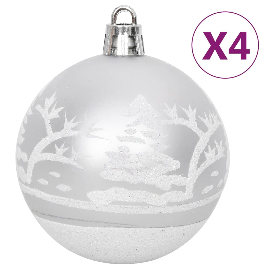 vidaXL Christmas Bauble Set Christmas Ball Ornament Decor Bauble 108 Piece-6