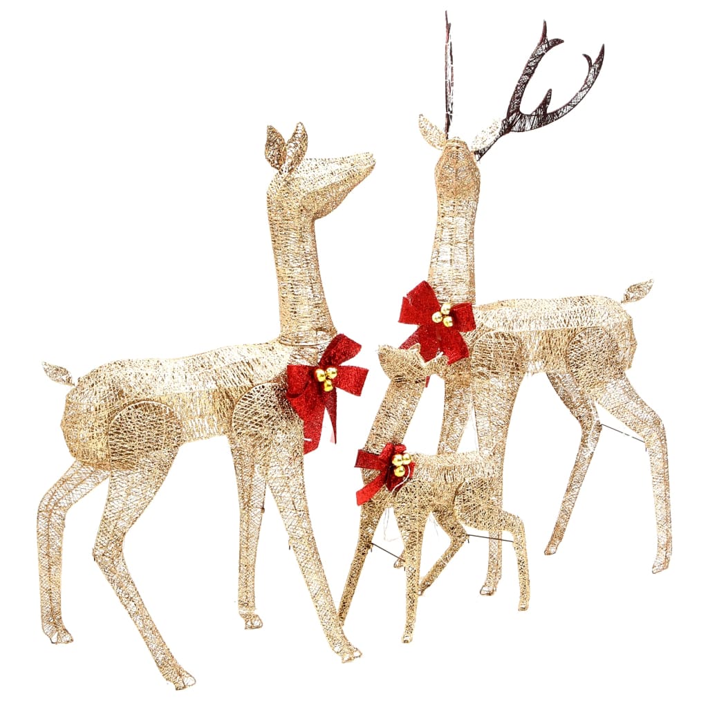 vidaXL Christmas Decoration Pre-Lit Christmas Reindeer Family with 201 LEDs-10