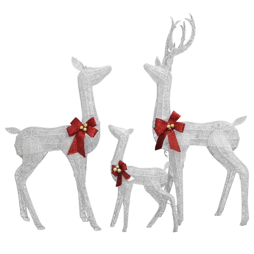 vidaXL Christmas Decoration Pre-Lit Christmas Reindeer Family with 201 LEDs-4